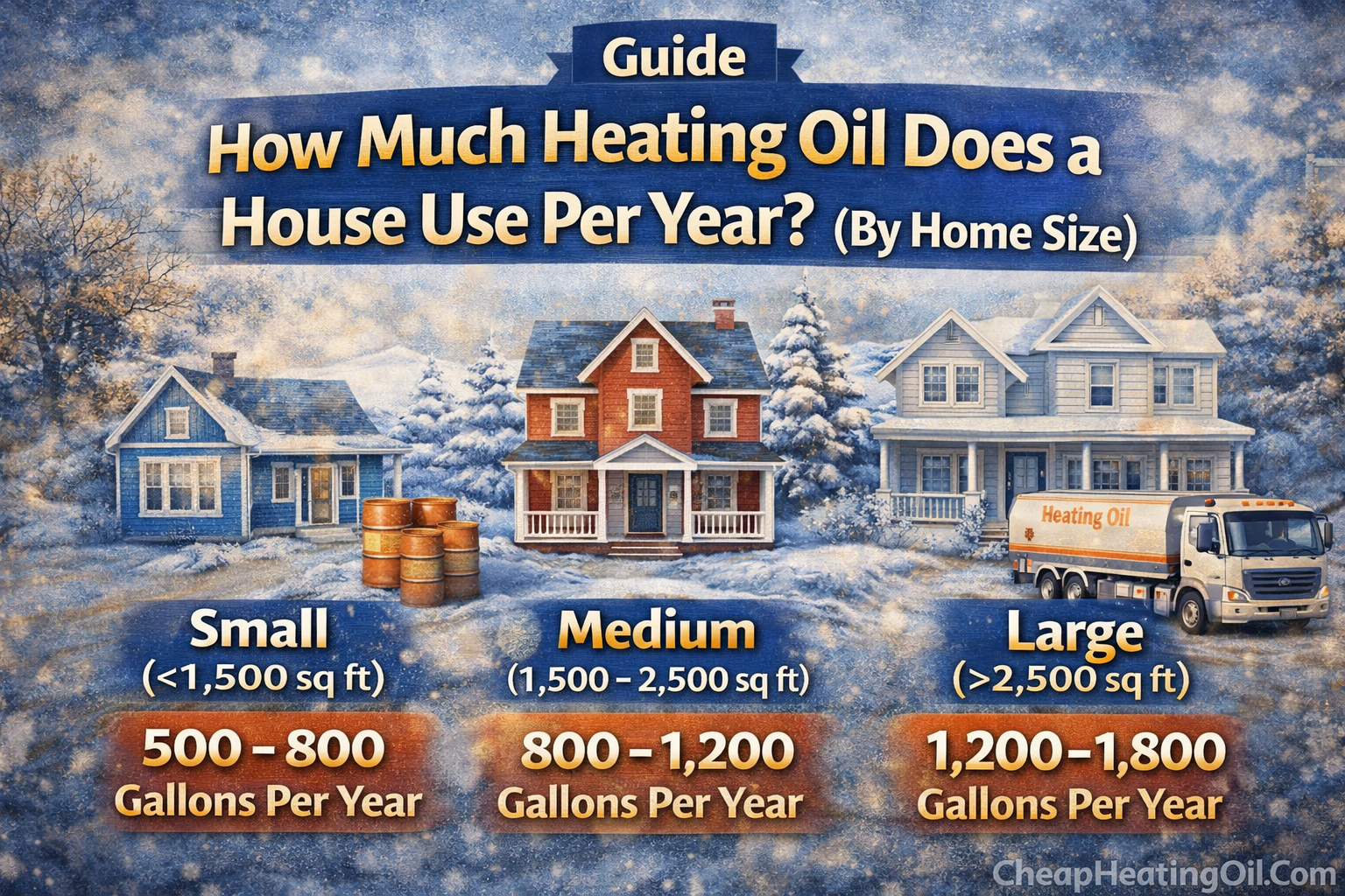 How Much Heating Oil Does a House Use Per Year? (By Home Size)